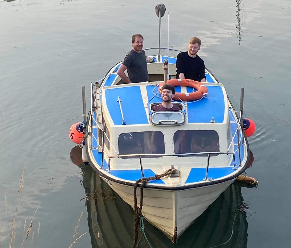 Me and the boys on the boat